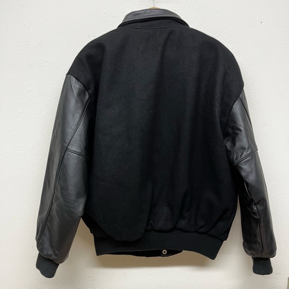 Vintage Jack Daniels Field Tester Varsity Jacket Steer Brand Wool/Leather Sz M - Picture 2 of 15